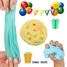 Load image into Gallery viewer, Magictoy 4 Pack Butter Slime,Yellow Lemon,Blue Stitch,Pink Watermelon and Mint Green Slime,Super Soft and Non-Sticky, Party Favors for Boys and Girls
