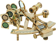Load image into Gallery viewer, 4&quot; Solid Brass Sextant Nautical Working Instrument Astrolabe Ships Maritime Gift Item

