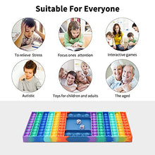 Load image into Gallery viewer, Big Size Pop Game Fidget Toy, Large Silicone Stress Toys Rainbow Chess Board Fidget Sensory Toys for Parent-Child Time Popper Fidget Toys Gifts Stress Relief Toy for Kids Boy Girls Adult Men Women
