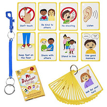 Load image into Gallery viewer, My Behaviour Cards 27 Flash Cards for Visual aid Special Ed, Speech Delay Non Verbal Children and Adults with Autism or Special Needs

