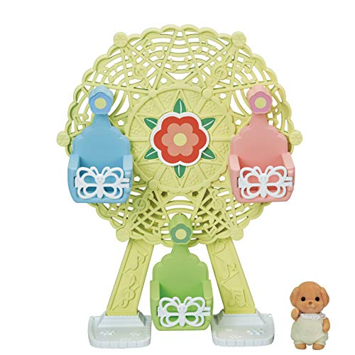 Calico Critters Baby Ferris Wheel, Dollhouse Playset with Toy Poodle Figure Included