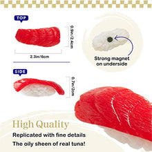 Load image into Gallery viewer, Sushi Magnet Tuna Sushi Replica with Strong Magnet on Underside
