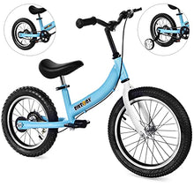 Load image into Gallery viewer, BIKEBOY Balance Bike 2 in 1,The Dual Use of a Kids Balance Bike and Toddler Bike, for 1 2 3 4 5 6 7 Years Old -12 14 16 Inches with Training Theory, Brake, Pedal
