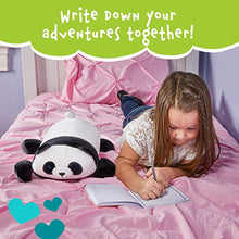 Load image into Gallery viewer, MEMORY MATES Booski The Panda Memory Foam Pillow Plush with Kid&#39;s Diary That Stores in Belly Pocket, 15 Stuffed Animal, 6&quot; Journal
