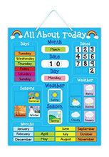 Load image into Gallery viewer, 5K Education All About Today Weather &amp; Calendar Magnetic Board - Blue
