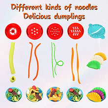 Load image into Gallery viewer, Crelloci Rocket Noodle Playdough Toy Set, Dinosaur Playdough 47 Pcs Pretend Play Toy Kit with Molds and 12 Boxes of Dough, Reusable &amp; Non Sticky Gift for Kids Boys Girls 3 Years and Up
