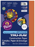 Pacon 103066 Tru-Ray Construction Paper, 18in. x 24in, Orange