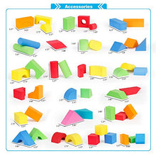 Load image into Gallery viewer, Mini Tudou 137 PCS Foam Blocks for Toddlers, Soft Stacking Building Block Toys Set for Kids, Boys and Girls

