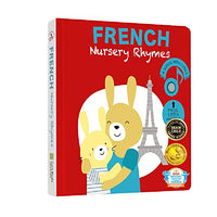 French Nursery Rhymes Book - Bilingual Sound Books for Toddlers 1-3 Years Old - Interactive Singing Music Toys for Bilingual Children with Lyrics & Translations - Gift for 1 Year Old Girl and Boy