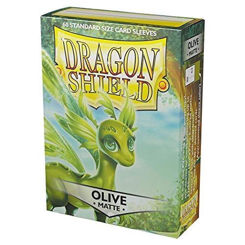 2 Packs Dragon Shield Matte 60 ct Olive Green Standard Size Card Sleeves Individual Pack