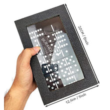 Load image into Gallery viewer, Bucher&amp;Rossini Dominoes Set Double 6 , Strong Magnetic Leather Case Dominoes Board Game for Holiday Party Family Game Night
