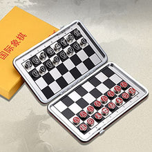 Load image into Gallery viewer, YHYH Chess Magnetic Chess Set for Kids Mini Folding Chessboard Portable Travel High-end Chess Educational Toys for Kids and Adults Chess for Adults (Color : White)
