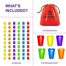Load image into Gallery viewer, Rainbow Counting Bears With Matching Sorting Cups (67 Pcs Set) + FREE Storage Bag | STEM Educational Gift For Toddler | Montessori Sorting And Counting Toy | Pre-School Color Learning Toy For Children
