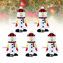 Load image into Gallery viewer, TOYANDONA 5pcs Christmas Wind Up Toys Snowman Wind up Stocking Stuffers Christmas Party Favors for Kids
