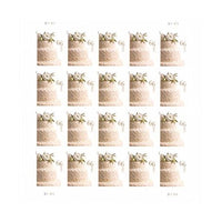 Wedding Cake Sheet of 20 x 66 cent U.S. Postage Stamps