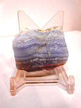 Load image into Gallery viewer, Rock Tumbler Gem Refill Kit - Namibia, Africa Blue Lace Agate Rough, Bold Banding, 4 oz
