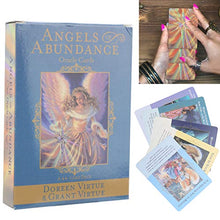 Load image into Gallery viewer, Tarot Cards, Angels of Abundance Oracle Cards 44 Cards Exquisite Light Weight Small Size Tarot Card Deck Safe and Eco Friendly Easy To Carry Durable

