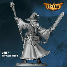 Load image into Gallery viewer, Abcessus Wizard Figure Kit 28mm Heroic Scale Miniature Unpainted First Legion
