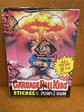 Load image into Gallery viewer, BBCE 1986 Topps Garbage Pail Kids Original 5th Series 5 GPK 48 Wax Packs OS5 Box
