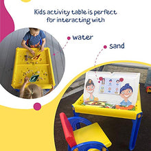 Load image into Gallery viewer, Picnmix Sand and Water Table for Toddlers Age 3-5, Kids Table and Chair Set with Storage, Toddler Table and Chair Set, Outdoor Toddler Toys, Sand Table with Cover, Desk with Storage
