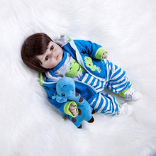 Load image into Gallery viewer, YANRU Realistic Silicone Baby Doll Soft to The Touch,19 Inch Handmade Lifelike Rebirth Doll
