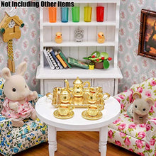 Load image into Gallery viewer, Odoria 1:12 Miniature 8Pcs Tea Cup Platter Set Dollhouse Kitchen Accessories
