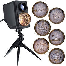 Load image into Gallery viewer, Gemmy Lightshow Projection Plus Slideshow Kaleidoscope Silhouette Star Bethlehem Indoor/Outdoor Holiday Decoration
