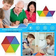 Load image into Gallery viewer, PAPERKIDDO Big Size Popping Fidget Toys, 6 Pack Triangle Rainbow Pop Bubble Sensory Stress Reliever Toy, Fidgets Push Toy for Kids, Silicone Stress Toys for Kids with ADHD or Autism (Triangle)
