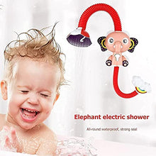 Load image into Gallery viewer, JJINPIXIU 1pc Cartoon Elephant Shape Kids Sprinkler Bath Toy Lightweight Kids Electric Bath Head Shower Head Bathtub Shower Head Great for Children Bathing, Shower
