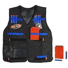 Load image into Gallery viewer, Official Nerf Tactical Vest N-Strike Elite Series Includes 2 Six-Dart Clips and 12 Official Nerf Elite Darts For Kids, Teens, and Adults (Amazon Exclusive)
