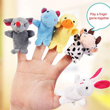 Load image into Gallery viewer, profectlen 10PC Funny Baby Plush Toy Animal Finger Puppets Double Layer with Feet Storytelling Props Doll Hand Puppet Kids Toys Children Gift
