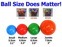 Load image into Gallery viewer, Pack of 500 pcs Jumbo Size 3&quot; Commercial Grade Heavy Duty Ball Pit Balls - Bright Color Non-Toxic Phthalate Free BPA Free Non-PVC Plastic Material
