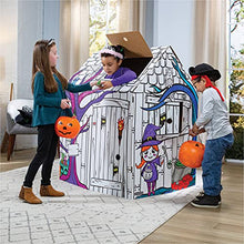 Load image into Gallery viewer, Bankers Box at Play Halloween Playhouse, Cardboard Playhouse and Craft Activity for Kids
