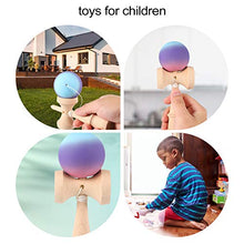 Load image into Gallery viewer, BESPORTBLE Kendama Wood Toy Mini Wood Catch Ball Cup and Ball Game Hand Eye Coordination Ball Catching Cup Toy for Children Kids Blue
