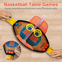 Load image into Gallery viewer, Basketball Shooting Game, 2-Player Finger Shoot Desktop Table Basketball Games Classic Arcade Games Basketball Hoop Set Reduce Stress Fun Sports Activity Toy for Adults Kids Family
