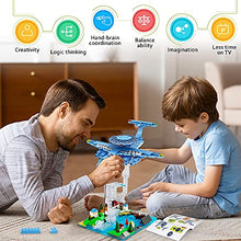 Load image into Gallery viewer, HOGOKIDS STEM Building Toys for Boys &amp; Girls 6-8 | 409PCS Suspension Airplane Building Bricks Set| Educational Creative Construction Blocks Air Police Plane Gifts for Kids Age 6 7 8 9 10 11 12
