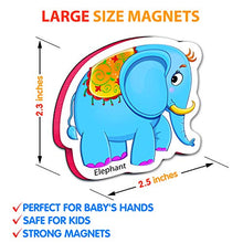 Load image into Gallery viewer, Little World Foam Fridge Magnets for Toddlers Age 1 2 3 - Refrigerator Magnets for Kids  Large Baby Magnets Toy  Set of 28 Magnetic Animals for Toddler Learning  Safe Kids Magnets

