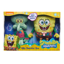 Load image into Gallery viewer, Just Play Spongebob Squarepants Ugly Sweater Duo, Includes Spongebob &amp; Squidward, Amazon Exclusive
