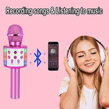 Load image into Gallery viewer, ZZLWAN Karaoke Microphone for Kids Gifts Age 4-12,Hot Toys for 5 6 7 8 Year Old Girls Singing Microphone,Popular Birthday Presents for 9 10 11 12 Year Old Teenager
