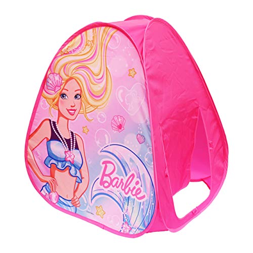 Sunny Days Entertainment Barbie Dreamland Pop Up Play Tent  Pink Indoor Playhouse for Kids | Gift for Girls