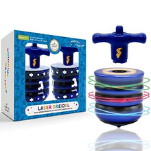 Load image into Gallery viewer, The Most Amazing Musical Light-Up Laser Dreidel for Chanukah/Hanukkah Fun Ages 3 &amp; Up (2-Pack)
