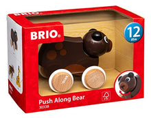 Load image into Gallery viewer, Brio 30338 Push Along Bear | The Perfect Playmate for Your Toddler , White
