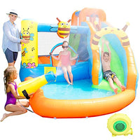 Doctor Dolphin Bounce House Water Slide,Water Bounce House,Blow Up Water Slide for Kids,Bounce House for Kids 5-12,Bounce House with Slide,Inflatable Water Park for Kids Fun