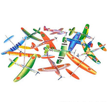 Load image into Gallery viewer, Rhode Island Novelty 8 Inch Flying Glider Plane Set of 12
