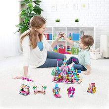 Load image into Gallery viewer, VATOS Girls Building Blocks Set Toy, 568 pcs Princess Castle Toys | 25 in 1 Models Pink Palace Bricks Toys, STEM Construction Kits Girls Toys Gift for Kids Boys Girls Age 6-12 Years Old
