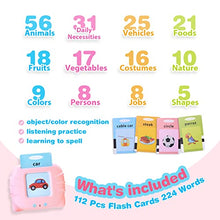 Load image into Gallery viewer, 112 Cards Flash Cards for Toddlers 2-4 Years,Toddlers Flash Cards -Learning Animals Colors Shapes Audible Learning Cards Sight Words Flash Cards Kindergarten Gift for 1- 4 Year Old Kids
