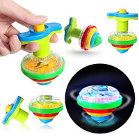 Light Up Spinning Tops for Kids, LED Light Up Flashing UFO Spinning Tops Gyroscope Novelty Bulk Stocking Stuffers for Birthday Party Favors Games Presents (16 Pieces)