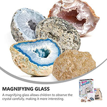 Load image into Gallery viewer, Toyvian 1 Set Geodes Dig Toy Open Geodes with Goggles STEM Science Gift for Mineralogy Geology Enthusiasts of Any Age
