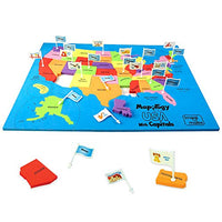 Imagimake: Mapology USA with Capitals- Learn USA States Along with Their Capitals and Fun Facts- Fun Jigsaw Puzzle- Educational Toy for Kids Above 5 Years
