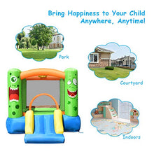 Load image into Gallery viewer, GOFLAME Inflatable Bounce House, Kids Playhouse with Slide and Large Jump Area, Mesh Wall for Protection, Jumping Bounce Castle Including Carrying Bag, Stakes, Repair Kit, with 480W Air Blower
